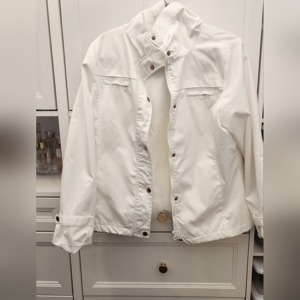 White Jacket with Button Details